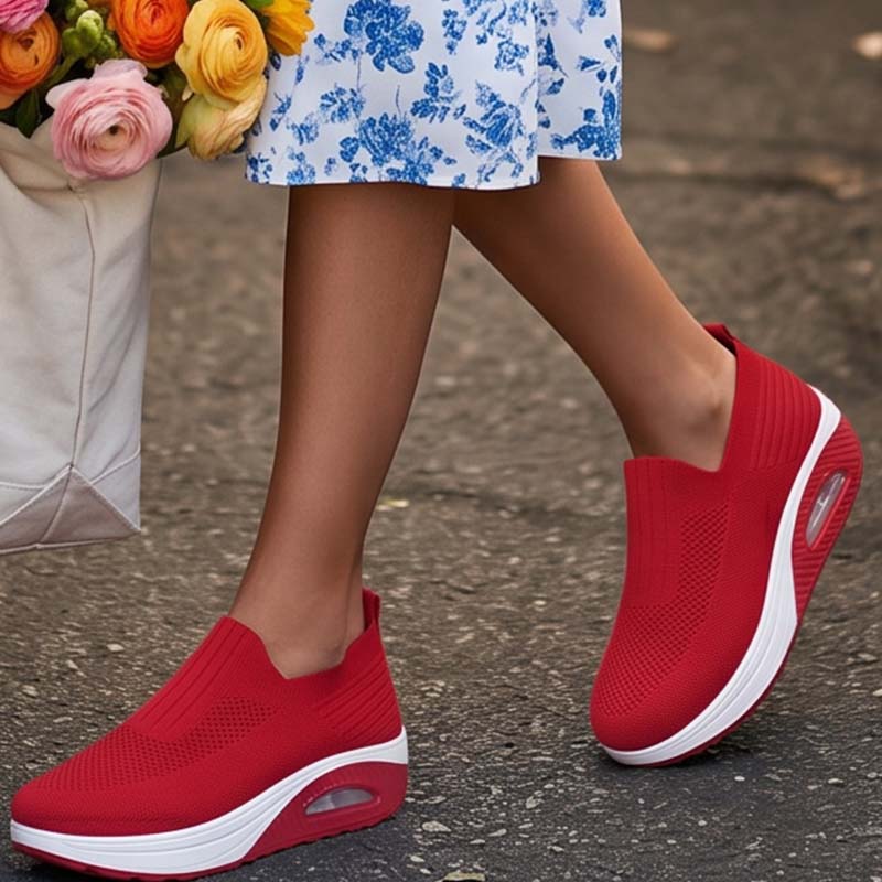 👟 50% RABATT NU! 💨 Luftkuddade Slip-On Promenadskor – Andningsbart Mesh, Stötdämpande & Lättvikt – Perfekta För Dagliga Promenader, Resor & Långa Stående Arbetsdagar 🦶