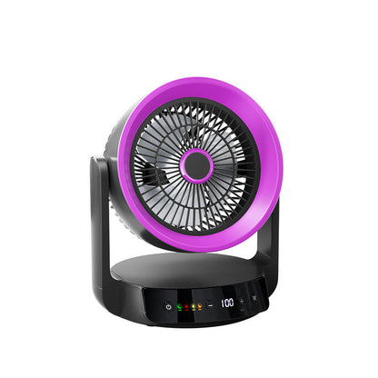 Tyst skrivbordsfläkt med smart LED-display