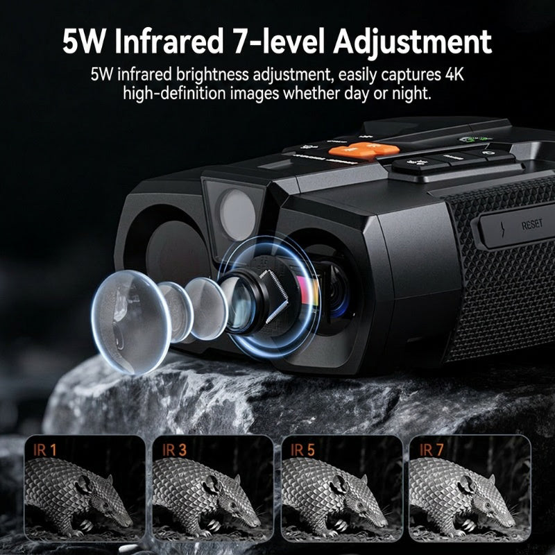 🔭 BEGRÄNSAD TID: 50 % RABATT! 🌙 800 m HD-kikare med mörkerseende – 4K-skärpa, dag-/nattläge, kraftfull IR ⚡