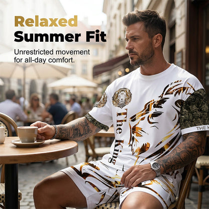 🔥 50% RABATT på utvalda produkter🎉 Herrset med Lejonmotiv – Tufft, Andningsbart & Urban Cool 😎
