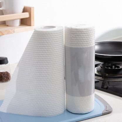 🧼 50 % RABATT NU! ✨ Engångsduk – passar alla ytor och lämnar inga repor – luddfri, absorberande och perfekt för glas, skärmar eller köket – släng efter användning 🗑️