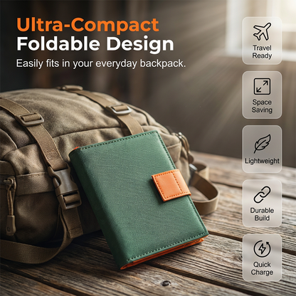 🔥50% RABATT NU!🔥 Bärbar Solpanel med USB-laddare