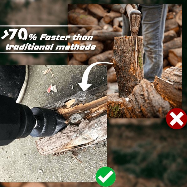 🔥 SOMMARDEAL – 50% RABATT 🛠️ Vedklyvningsborr i premiumkvalitet ⚡ Mer kraft, mindre arbete och snabbare resultat varje gång