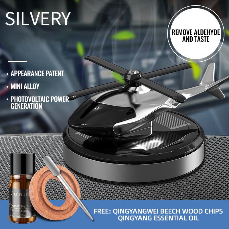 🔥 60% RABATT på utvalda produkter🎉Metallisk Solcellsdriven Helikopter Luftrenare