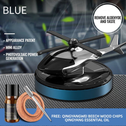 🔥 60% RABATT på utvalda produkter🎉Metallisk Solcellsdriven Helikopter Luftrenare
