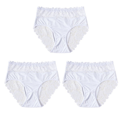 🔥🎁Nyhet 50 % RABATT🔥Damunderkläder Mjuka Andningsbara Spetskalsonger