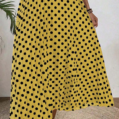 ⏳50 % rabatt under en begränsad tid⏰Halterklänning med prickar för dam👗