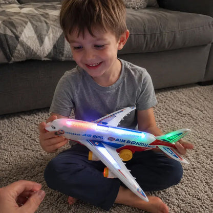 🔥 50% RABATT på utvalda produkter🎉Elektriskt Modellflygplan med Ljud och LED-lampor