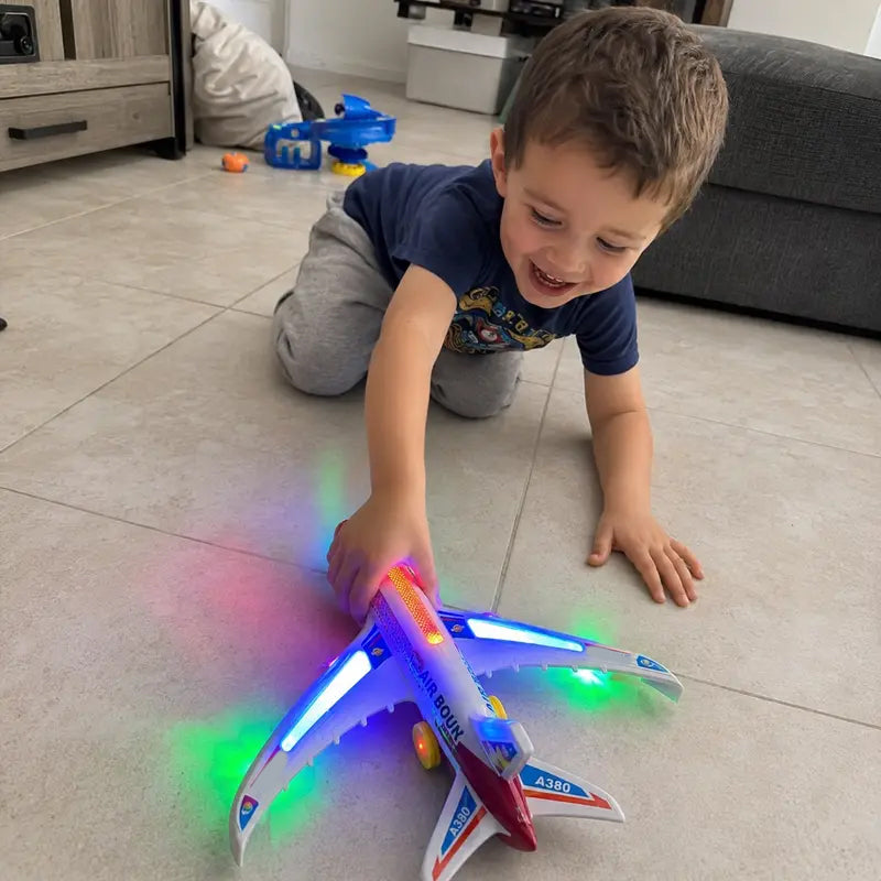 🔥 50% RABATT på utvalda produkter🎉Elektriskt Modellflygplan med Ljud och LED-lampor