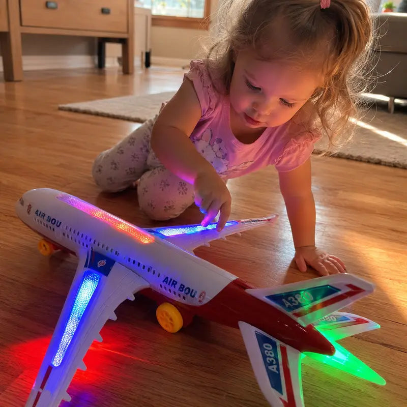 🔥 50% RABATT på utvalda produkter🎉Elektriskt Modellflygplan med Ljud och LED-lampor