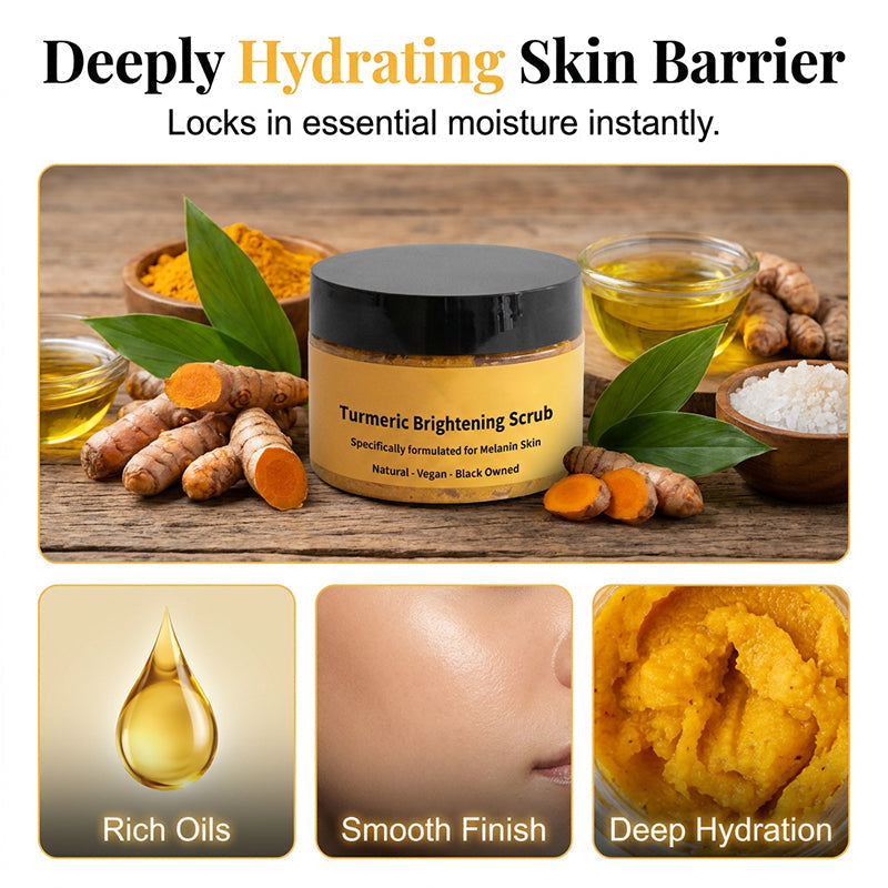 🛁50 % RABATT🧴 Kroppsskrubb med gurkmeja för ljusare hud | Exfoliering med naturligt havssalt · Näring med jojobaolja · Minskar ojämn hudton · Kan användas både till ansikte och kropp