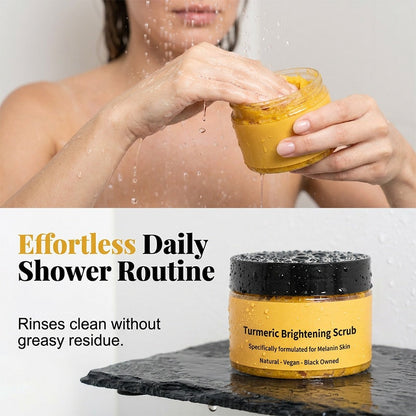 🛁50 % RABATT🧴 Kroppsskrubb med gurkmeja för ljusare hud | Exfoliering med naturligt havssalt · Näring med jojobaolja · Minskar ojämn hudton · Kan användas både till ansikte och kropp