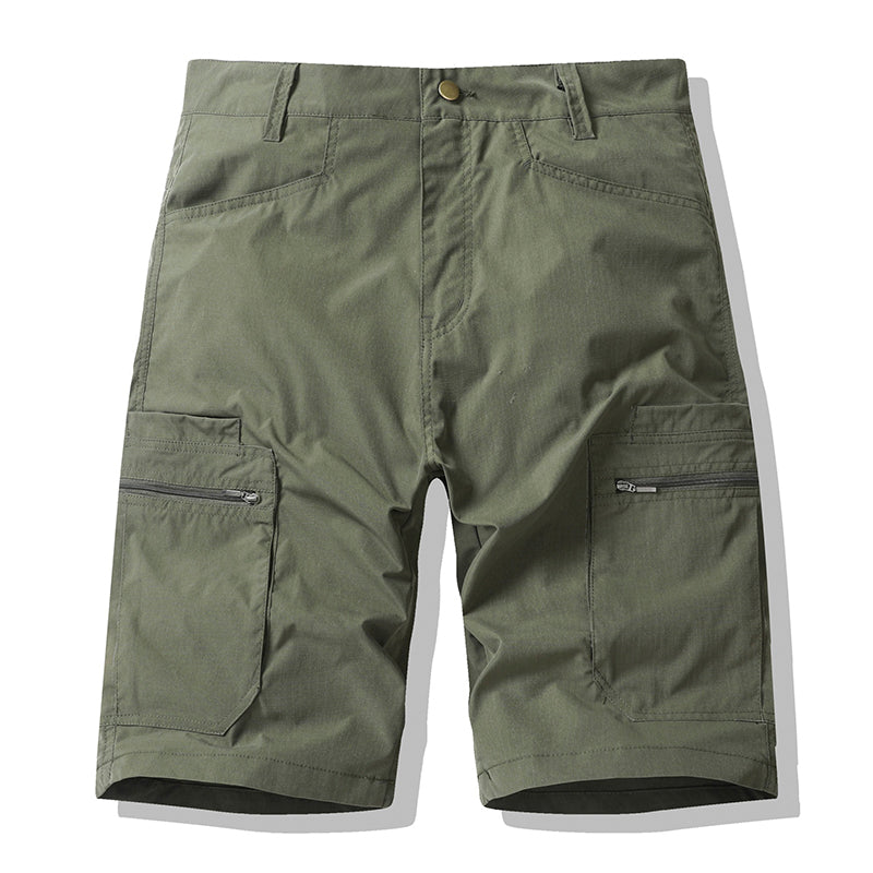 🩳 50% RABATT NU! 🔧 Herr Zip-Up Cargoshorts – Andningsbara, Säkra Fickor & Lös Passform – Ledredo, Stadsmart 🌲