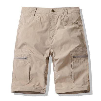 🩳 50% RABATT NU! 🔧 Herr Zip-Up Cargoshorts – Andningsbara, Säkra Fickor & Lös Passform – Ledredo, Stadsmart 🌲
