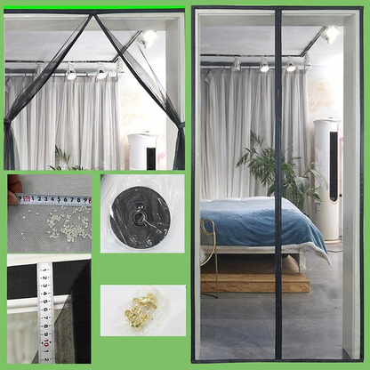 🦟 Håll myggor och flugor ute – magnetisk insektsdörr med automatisk stängning för barn & husdjur 🧲