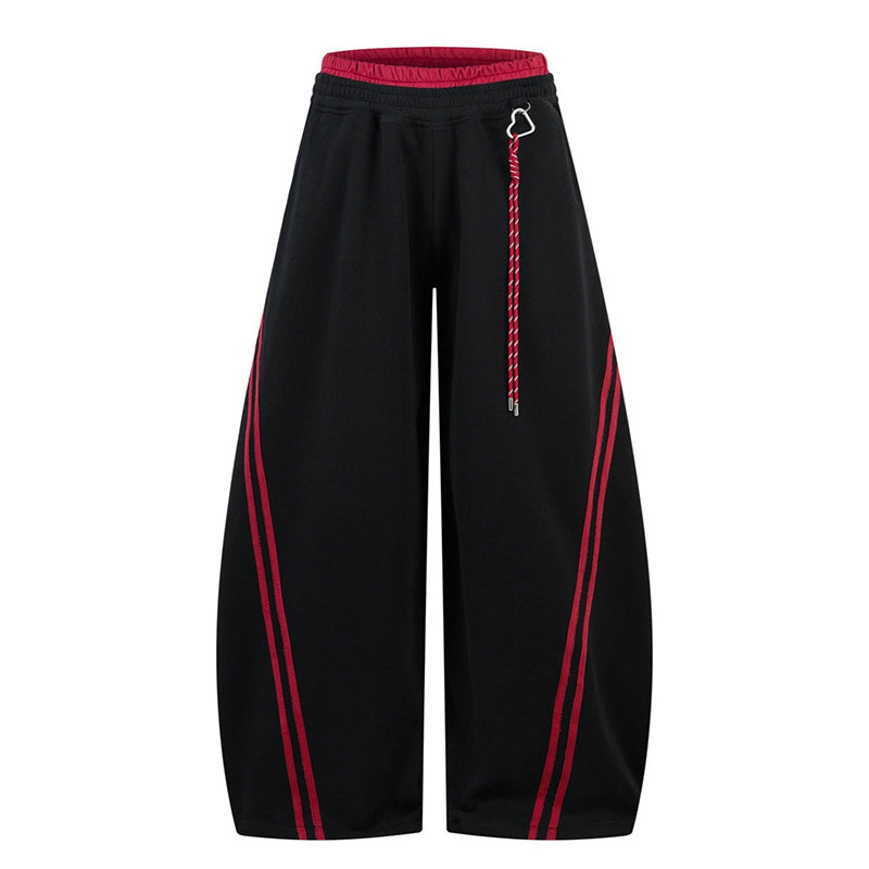 📢📢50 % RABATT  NU!! ⏰Casual-joggingbyxor med vida ben och sidoränder