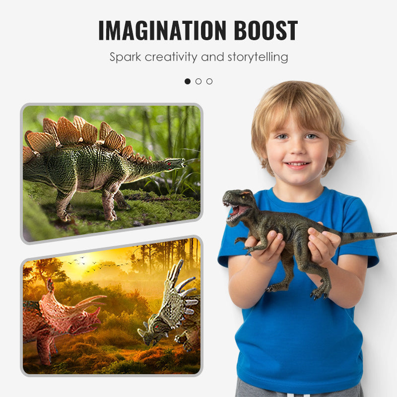 🦖 Leksaken som städar undan själv – Förvaringslåda i form av ett T-Rex-huvud med 12 verklighetstrogna dinosaurier. 50 % rabatt. Lager i Storbritannien