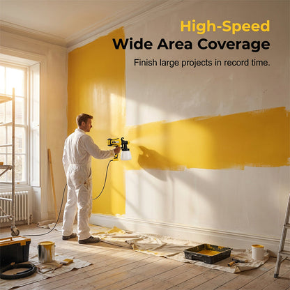 🎨 50 % RABATT NU! 🔫 Electric paint spray gun med 900 ml kapacitet – högtryck, justerbara mönster & slät finish – perfekt för renovering och möbler 🏠
