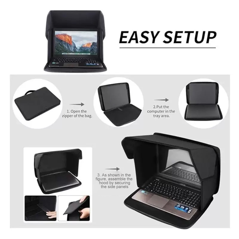 💼 50% RABATT NU! 🛡️ 2-i-1 Laptopväska med Antireflexskydd – Blockerar Solljus, Skyddar Integriteten & Passar 14-16" Laptops ✨