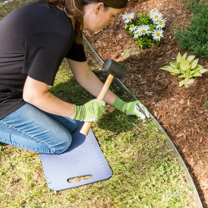 🌿 50 % RABATT NU! 📏 10M landskapskantning i rulle – grävfri montering & 30 markspikar – perfekt för snabba & snygga trädgårdskanter 🏡