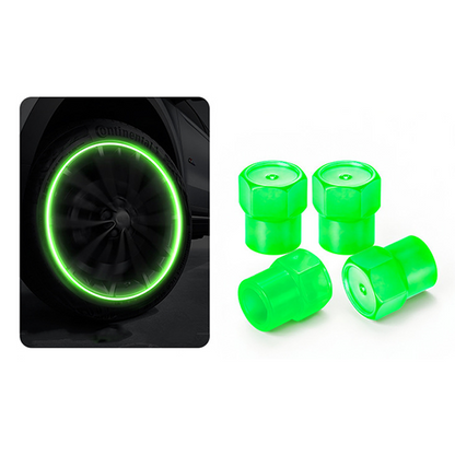 🔥 50% RABATT ⏰ Universella självlysande ventillock till däck 🚗✨ För bättre synlighet, säkerhet & cool stil på vägen 🌙