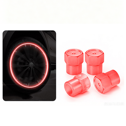 🔥 50% RABATT ⏰ Universella självlysande ventillock till däck 🚗✨ För bättre synlighet, säkerhet & cool stil på vägen 🌙