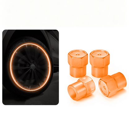 🔥 50% RABATT ⏰ Universella självlysande ventillock till däck 🚗✨ För bättre synlighet, säkerhet & cool stil på vägen 🌙