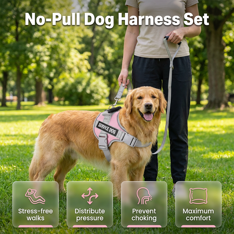 No-pull hundsele 🐕 Bekväm, säker & stoppar dragandet – njut av lugna promenader ✨