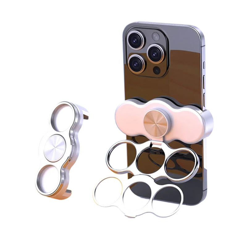 Mångfunktionell 4-ring magnetisk telefonhållare & ställ