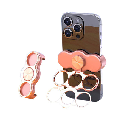Mångfunktionell 4-ring magnetisk telefonhållare & ställ