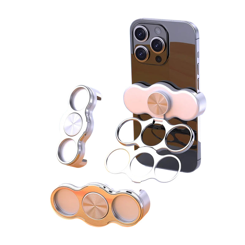 Mångfunktionell 4-ring magnetisk telefonhållare & ställ