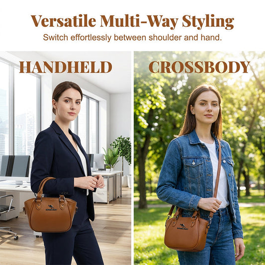👜 50% RABATT NU! ✨ Elegant Retro Boston Handväska – Pebbled Textur, Metallic Hårdvara & Justerbar Axelrem – Kompakt Men Förvånansvärt Rymlig, Multi-Väg Styling 🎀