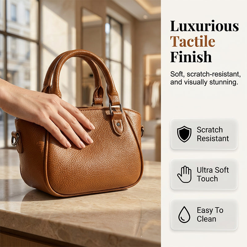 👜 50% RABATT NU! ✨ Elegant Retro Boston Handväska – Pebbled Textur, Metallic Hårdvara & Justerbar Axelrem – Kompakt Men Förvånansvärt Rymlig, Multi-Väg Styling 🎀