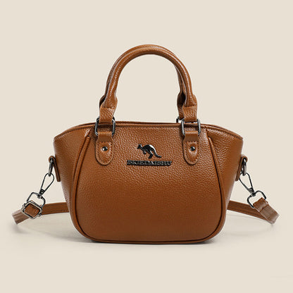 👜 50% RABATT NU! ✨ Elegant Retro Boston Handväska – Pebbled Textur, Metallic Hårdvara & Justerbar Axelrem – Kompakt Men Förvånansvärt Rymlig, Multi-Väg Styling 🎀