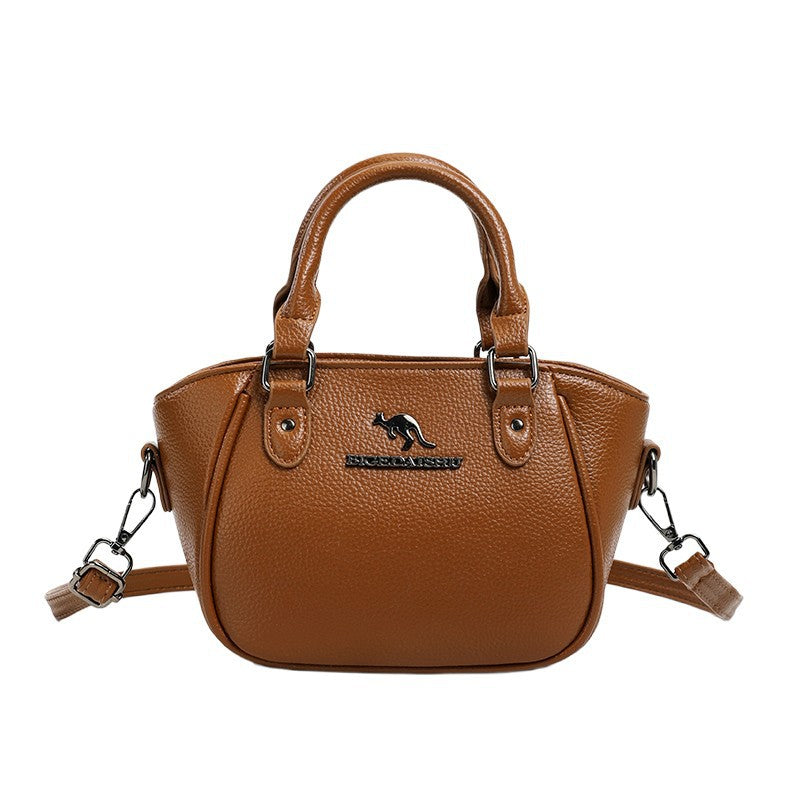 👜 50% RABATT NU! ✨ Elegant Retro Boston Handväska – Pebbled Textur, Metallic Hårdvara & Justerbar Axelrem – Kompakt Men Förvånansvärt Rymlig, Multi-Väg Styling 🎀
