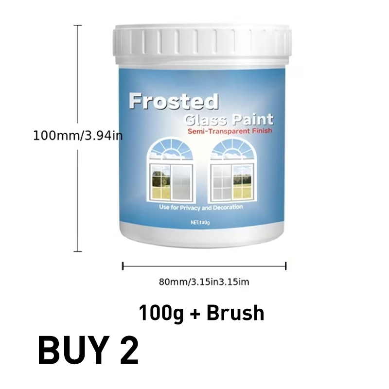 Färg för frostat glas för ökad insynsskydd