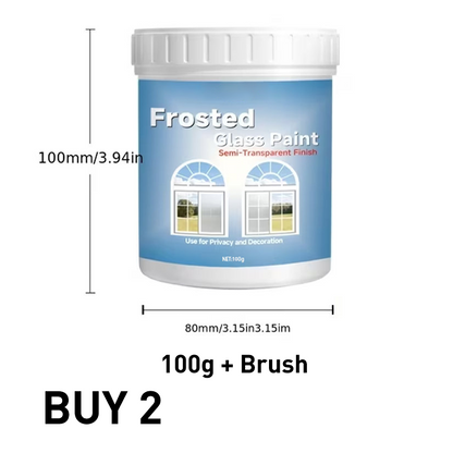 Färg för frostat glas för ökad insynsskydd