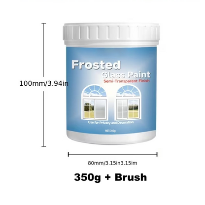 Färg för frostat glas för ökad insynsskydd