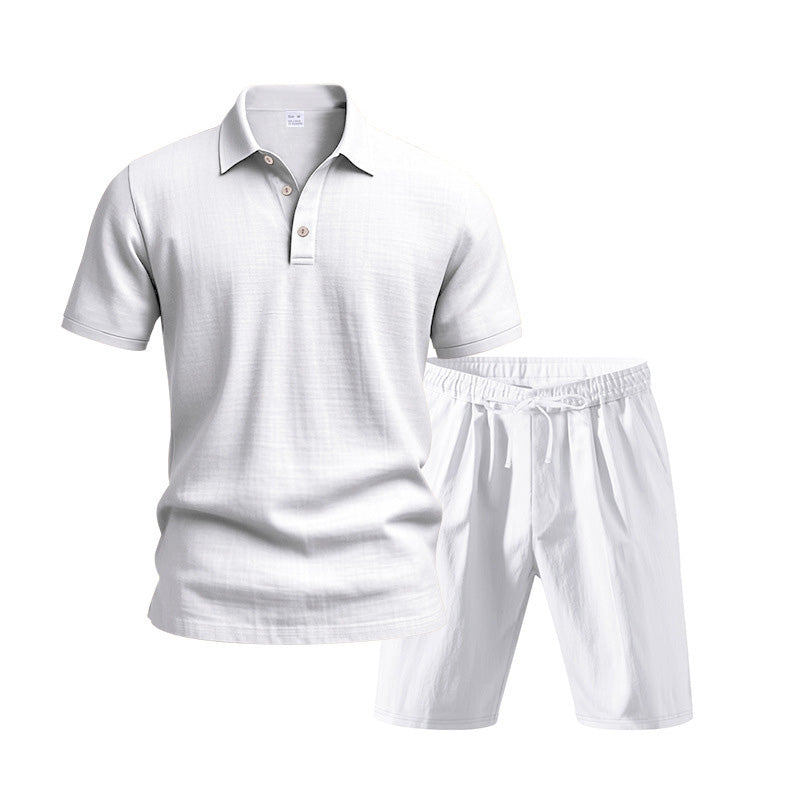 🧥🩳 2-delat set för män – avslappnad look, hög komfort. Perfekt för vardag och semester!
