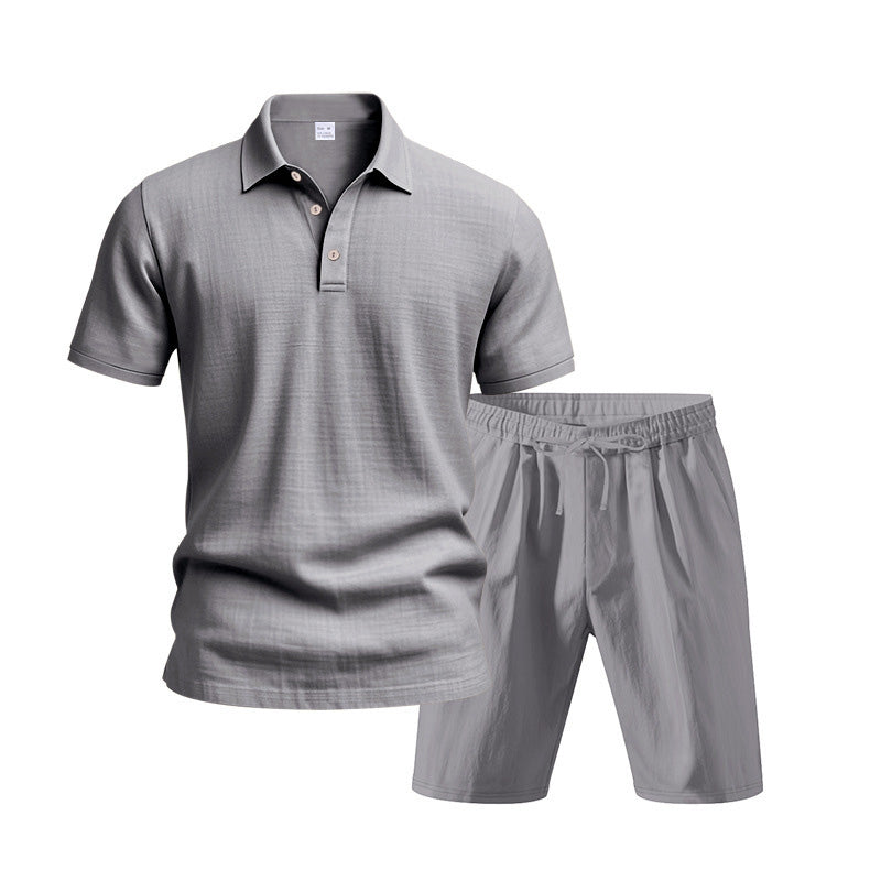 🧥🩳 2-delat set för män – avslappnad look, hög komfort. Perfekt för vardag och semester!