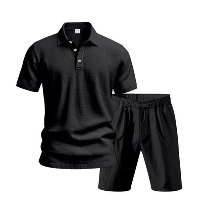 🧥🩳 2-delat set för män – avslappnad look, hög komfort. Perfekt för vardag och semester!