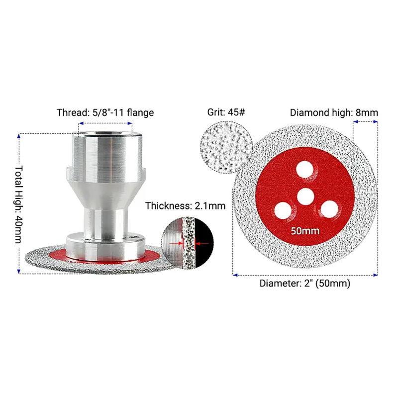 Vacuum Brazed Diamond Chamfering Wheel with Flange