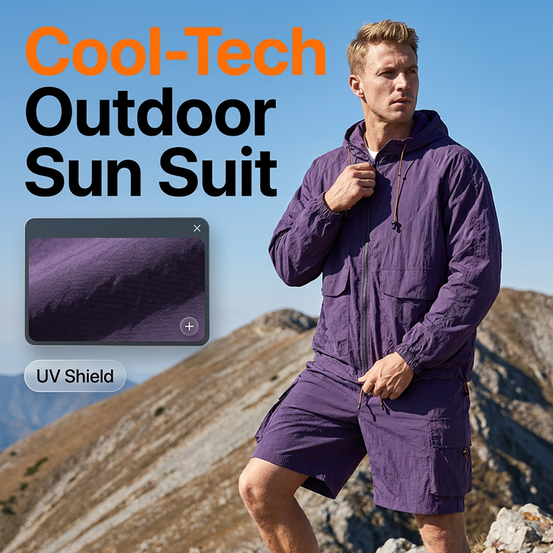 ⛰️🥾Unisex-jacka i bergsstil med iskylande solskydd