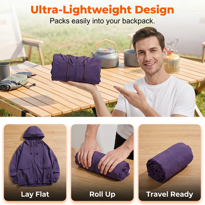 ⛰️🥾Unisex-jacka i bergsstil med iskylande solskydd