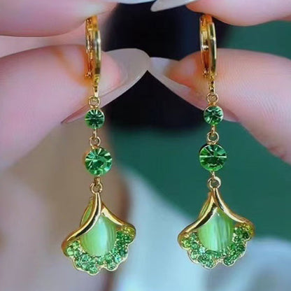 📢📢50% RABATT!! ⏰Eleganta Ginkgoblad Tofsörhängen