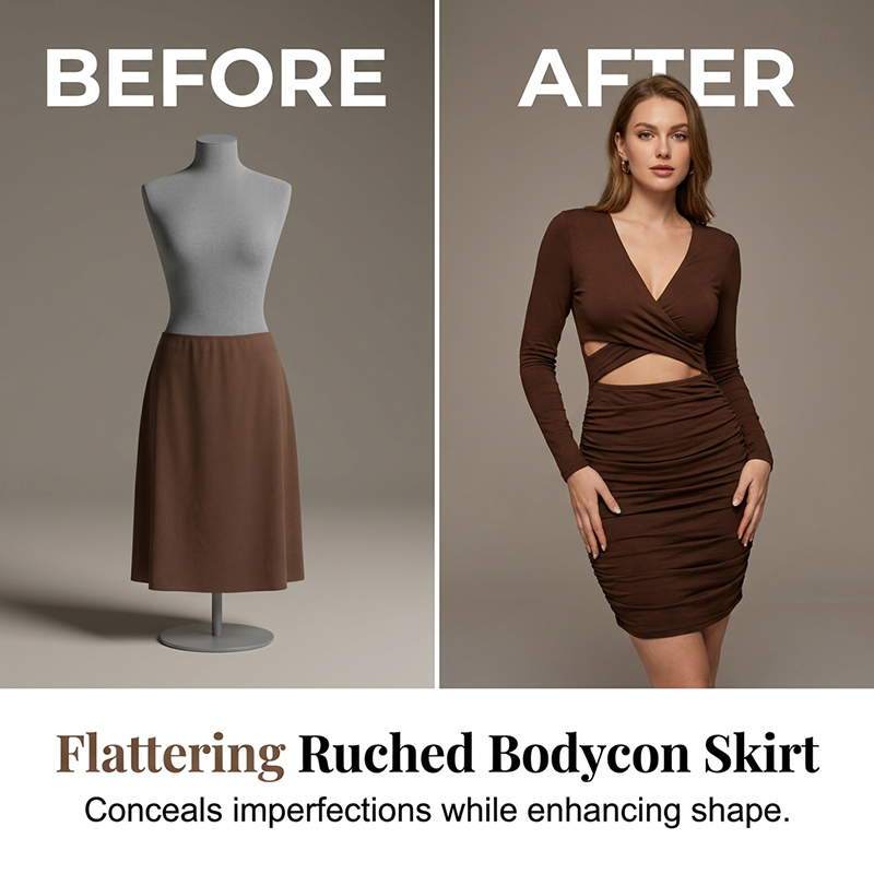 Elegant Höghöftad Bodycon-klänning