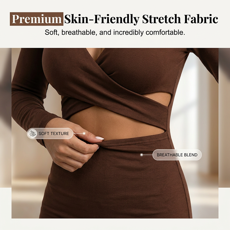 Elegant Höghöftad Bodycon-klänning