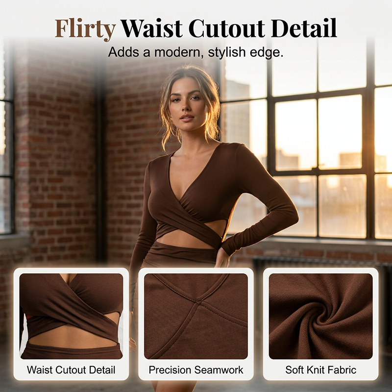 Elegant Höghöftad Bodycon-klänning