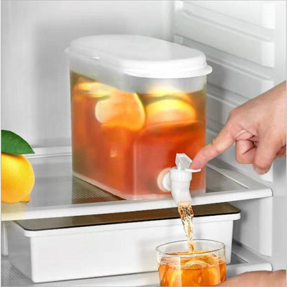 🧊 Dryckesdispenser med kran – smal design, stor volym & läckagesäker, perfekt för kylskåpsdörren & picknick 🧺
