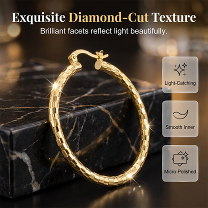 💫 50% RABATT NU! 💥 Minimalistiska Texturerade Ringar för Kvinnor – Diamantskuren & snäppstängning – Vardaglig glans, perfekt för casual eller festliga looks ✨